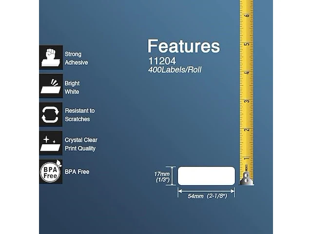 6 rollen dk-11208 grote oranje adreslabels compatibel met brother - afbeelding 2 van  5