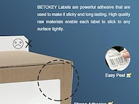 6 rollen dk-11208 grote oranje adreslabels compatibel met brother - afbeelding 3 van  5