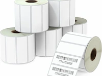 6 rollen thermische labels 67x25mm - afbeelding 1 van  3