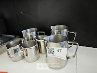 ±6 rvs schenkkannetjes - afbeelding 2 van  2