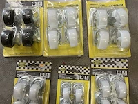 6 sets zwenkwielen