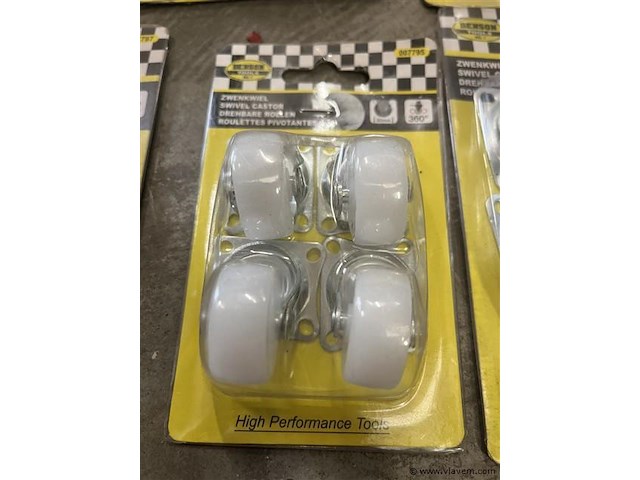 6 sets zwenkwielen - afbeelding 3 van  4
