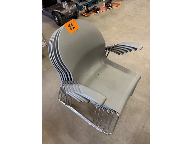 6 stapelbare design stoelen aida, voor magis - afbeelding 1 van  6