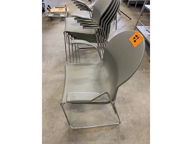 6 stapelbare design stoelen aida, voor magis - afbeelding 2 van  6