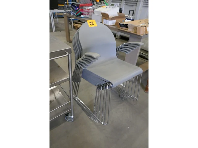 6 stapelbare design stoelen aida, voor magis - afbeelding 4 van  6