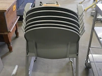 6 stapelbare design stoelen aida, voor magis - afbeelding 5 van  6