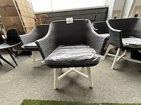 6 stoelen bodega wicker met kussens - afbeelding 4 van  5