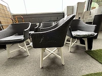 6 stoelen bodega wicker met kussens - afbeelding 5 van  5