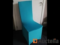 6 stoelen met hoezen