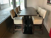 6 stoelen met tafel barmeubel - afbeelding 2 van  5