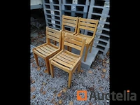 6 stoelen solide beukenhout - afbeelding 2 van  4