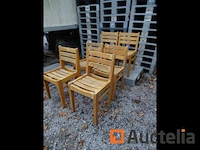 6 stoelen solide beukenhout - afbeelding 4 van  4