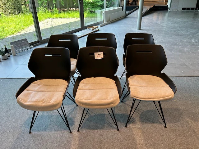 6 stoelen tooon - afbeelding 1 van  6