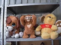 6 stuks peluche dieren - afbeelding 1 van  6
