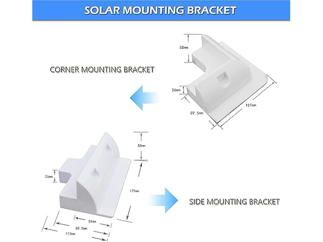 6 stuks zonnepaneel montagebeugel - afbeelding 2 van  4