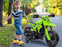6 v elektrische kindermotorcross 2 motoren max. geluidseffecten 3 km/h - afbeelding 1 van  6