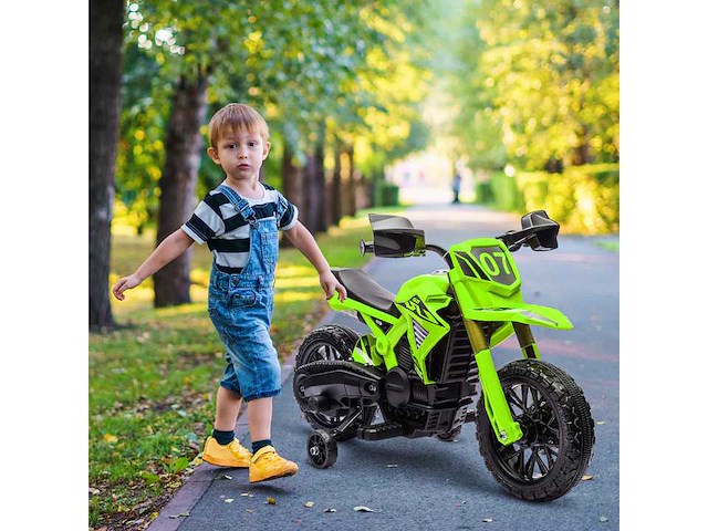 6 v elektrische kindermotorcross 2 motoren max. geluidseffecten 3 km/h - afbeelding 2 van  6