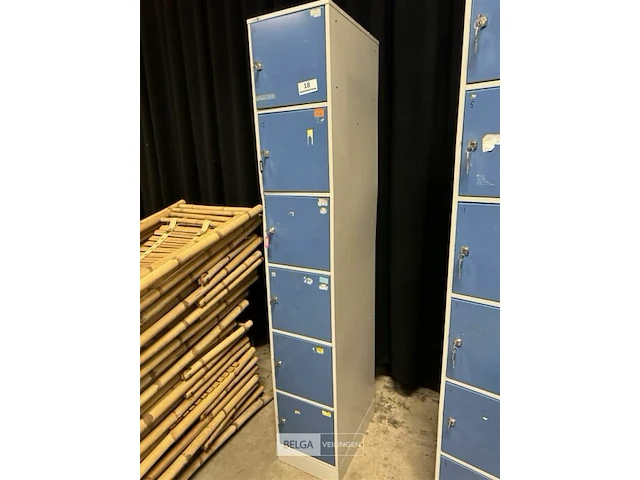 6-vaks lockerkast met sleutels - afbeelding 2 van  3