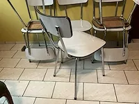 6 vintage bijzetstoelen - afbeelding 4 van  4