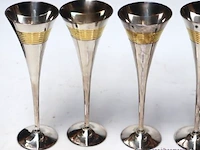 6 vintage champagneglazen - afbeelding 2 van  2