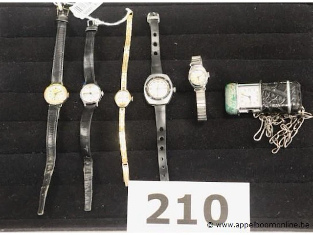 6 vintage horloges - afbeelding 1 van  3