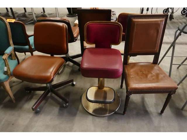 6 vintage stoelen - afbeelding 2 van  4