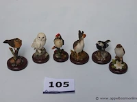 6 vogelbeeldjes - afbeelding 1 van  1