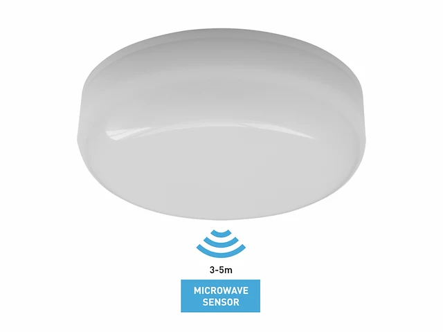 6 x 12w 4000k opbouw led panelen waterdicht brandwerend met sensor - afbeelding 1 van  7