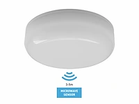 6 x 12w 4000k opbouw led panelen waterdicht brandwerend met sensor - afbeelding 1 van  7