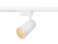 6 x 18w 3000k led pro railspot cilinder zand wit draaibaar