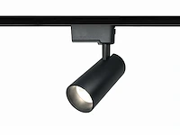 6 x 18w 4000k led pro railspot cilinder zand zwart draaibaar