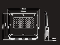 6 x 30w 5000k led breedstralers met lens waterdicht - afbeelding 4 van  6