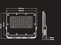 6 x 50w 5000k led breedstralers met lens waterdicht - afbeelding 5 van  7