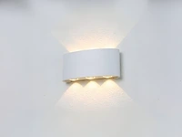 6 x 6w led ovaal wandlamp zes licht zand wit warm wit waterdicht - afbeelding 1 van  5