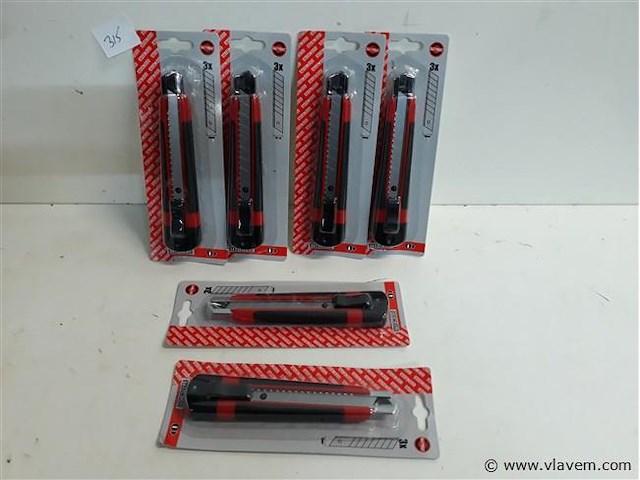 6 x afbreekmes 18 mm - afbeelding 1 van  2