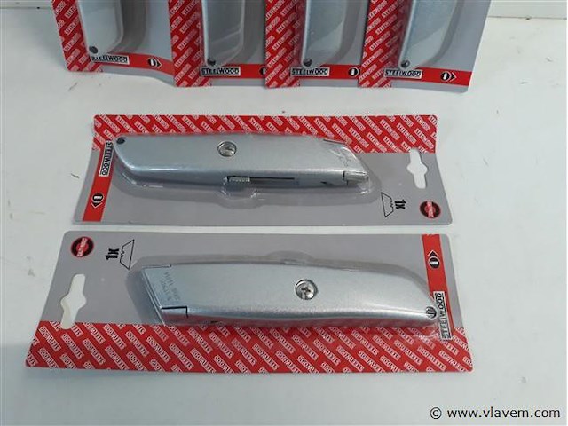 6 x alu mes uitschuifbaar - afbeelding 2 van  2