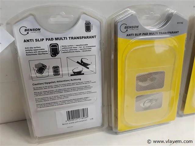 6 x anti slip matje 8 x 15 cm - afbeelding 2 van  2