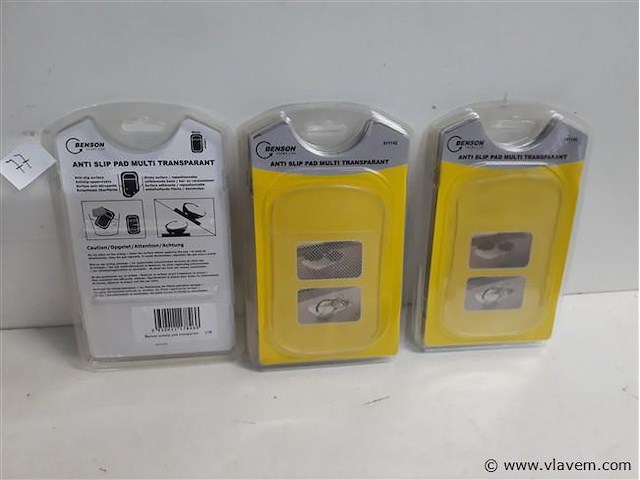 6 x anti slip matje 8 x 15 cm - afbeelding 1 van  2