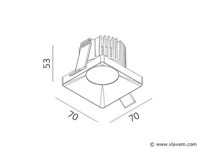 6 x aron ii spatwaterdichte design inbouwspots wit - afbeelding 3 van  6