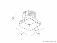 6 x aron ii spatwaterdichte design inbouwspots wit - afbeelding 3 van  6