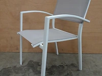 6 x azur alu stapelstoel ronda white - afbeelding 1 van  3