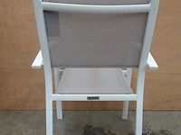 6 x azur alu stapelstoel ronda white - afbeelding 3 van  3