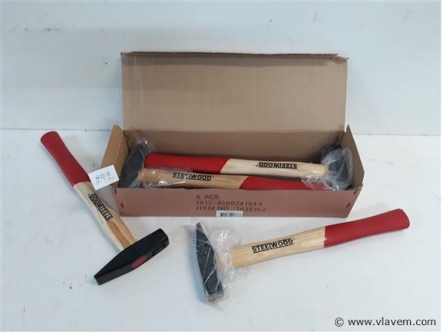 6 x bankhamer 300 gram - afbeelding 1 van  2