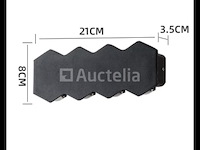 6 x bidirectionele led wandlamp – 8w – 3500k – ip54 – zwart – sw-51-4 - afbeelding 1 van  5