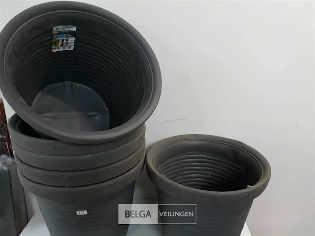 6 x bloempot rond h 39 cm d 42 cm - afbeelding 3 van  3