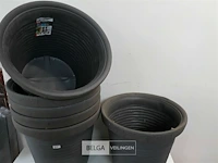 6 x bloempot rond h 39 cm d 42 cm - afbeelding 3 van  3