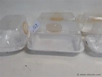 6 x botervlootjes pvc met deksel - afbeelding 2 van  2