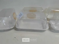 6 x botervlootjes pvc met deksel - afbeelding 3 van  3