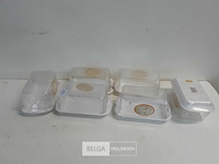 6 x botervlootjes pvc met deksel - afbeelding 2 van  3
