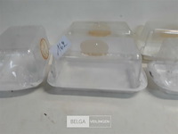 6 x botervlootjes pvc met deksel - afbeelding 3 van  3